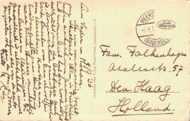 Germany Seehof Friedrichshafen RPPC 06.56