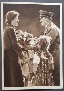 GERMANY THIRD 3rd REICH ORIGINAL NAZI CARD HITLER MOTHER & CHILD - GERMAN SPRING