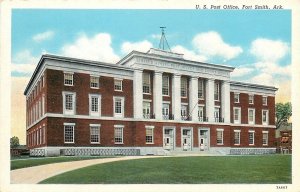 Fort Smith Arkansas~US Post Office~1937 Linen Postcard
