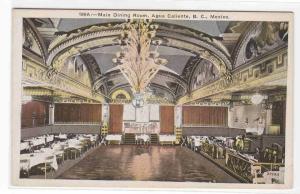 Main Dining Room Agua Caliente BC Mexico 1920s postcard