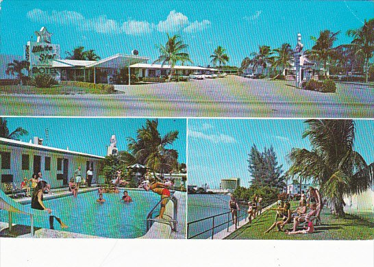 White Star Motel Pool Lauderdale Florida 1975