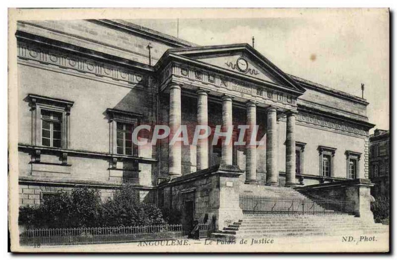 Old Postcard Angouleme The Courthouse