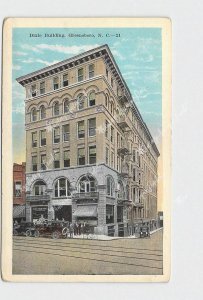 PPC POSTCARD NC NORTH CAROLINA GREENSBORO DIXIE BUILDING EXTERIOR STREET VIEW 