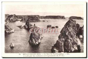 Old Postcard II Beautiful Sea Bay Port Goulphar (visit by the corresponding C...