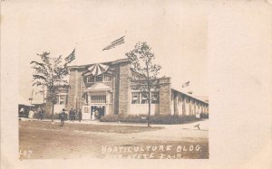 Detroit Michigan State Fair Horticulture Bldg Real Photo Postcard AA91568