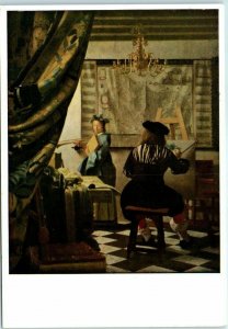 Postcard - The artist in his studio By Jan Vermeer Van Delft 