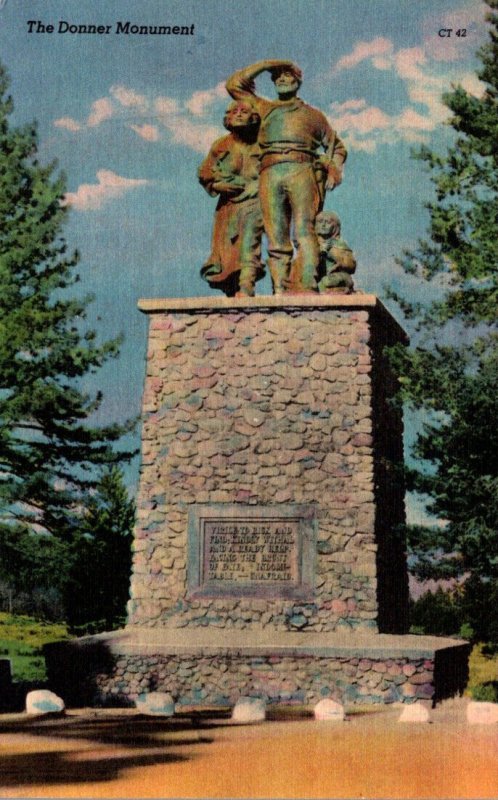 California Donner Lake The Donner Monument