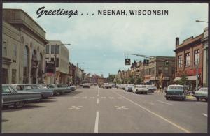 Greetings From Neenah,WI Postcard