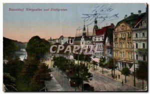 Postcard Old Dusseldorf Konigsallee and Stadtgraben