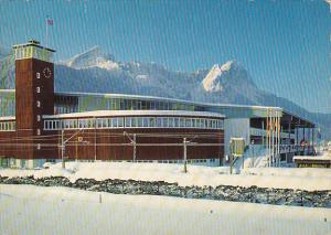 Germany Olympia Eiistadion in Garmisch-Partenkirchen gegen Zugspitze