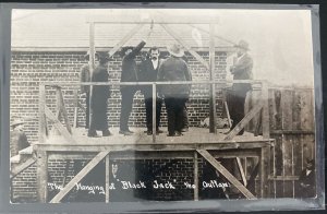 2 Mint Real Picture Postcards Hanging Cowboy Outlaw Black Jack New Mexico Usa