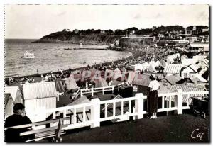 Postcard Moderne St Quay Portrieux General view of the beach