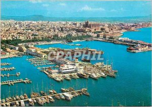 Postcard Modern Mallorca (Baleares) Partial Espana Palma Vista del Puerto