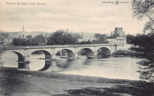 KELSO SCOTLAND UK~KELSO BRIDGE AND ABBEY~RELIABLE SERIES PHOTO POSTCARD