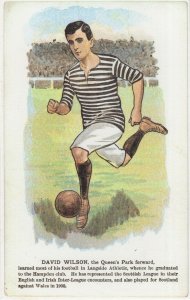 David Wilson Queens Park Scottish Old Football Player Postcard