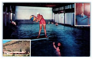 HOT SULPHUR SPRINGS MINERAL BATHS, Colorado CO ~ Swimming Pool c1960s Postcard