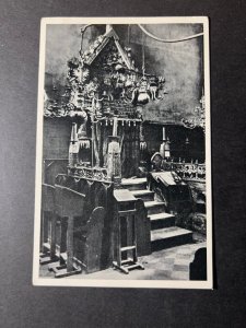 Mint Judaica RPPC Postcard Interior of the Old New Synagogue