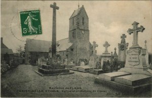 CPA Environs de Flers Cerisy-Belle Etoile - Eglise et Cimeliere (121160)