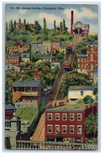 c1950's Mt. Adams Incline Cincinnati Ohio OH Unposted Vintage Postcard