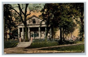 Vintage 1910's Postcard - First Unitarian Congregational Church Nashua NH