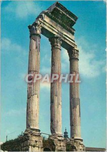 Postcard Modern Rome Temple of Castor and Pollux in the Roman Forum