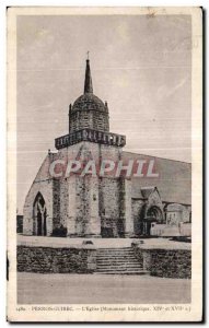 Old Postcard Perros Guirec The Church Historical Monument