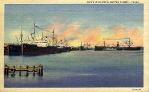 Ships in Harbor - Corpus Christi, Texas