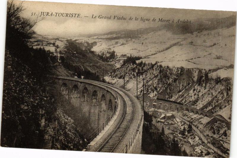 CPA Jura-TouriSte-Le Grand Viaduc de la ligne de MOREZ a ANDELOT (263734)