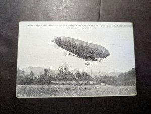 Mint France Aviation RPPC Airship Zeppelin Dirigible Patrie Postcard