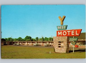 c1960 Y Dell Motel Hotel Burley Idaho ID Cassia Minidoka County Roadside Neon