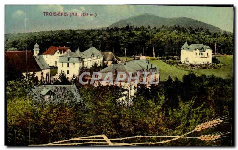 Old Postcard Trois Epis