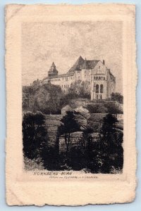 Nuremberg Bavaria Germany Postcard Building Burg View c1910 Antique Unposted