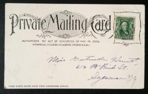 Sage College and Barnes Hall, Albany, N.Y. 1907 Private Mailing Card