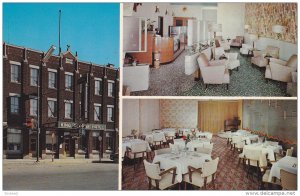3-view,  King George Hotel,  Sherbrooke,   Quebec,  Canada,  40-60s