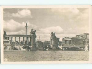 old rppc NICE VIEW Budapest Hungary i1784