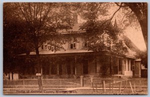 K25/ Monroe Michigan Postcard c1910 Home of General Custer 502