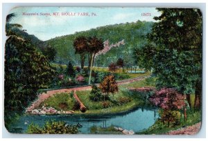 c1910 Scenic View Mountain Scene Mt Holly Park Pennsylvania PA Posted Postcard