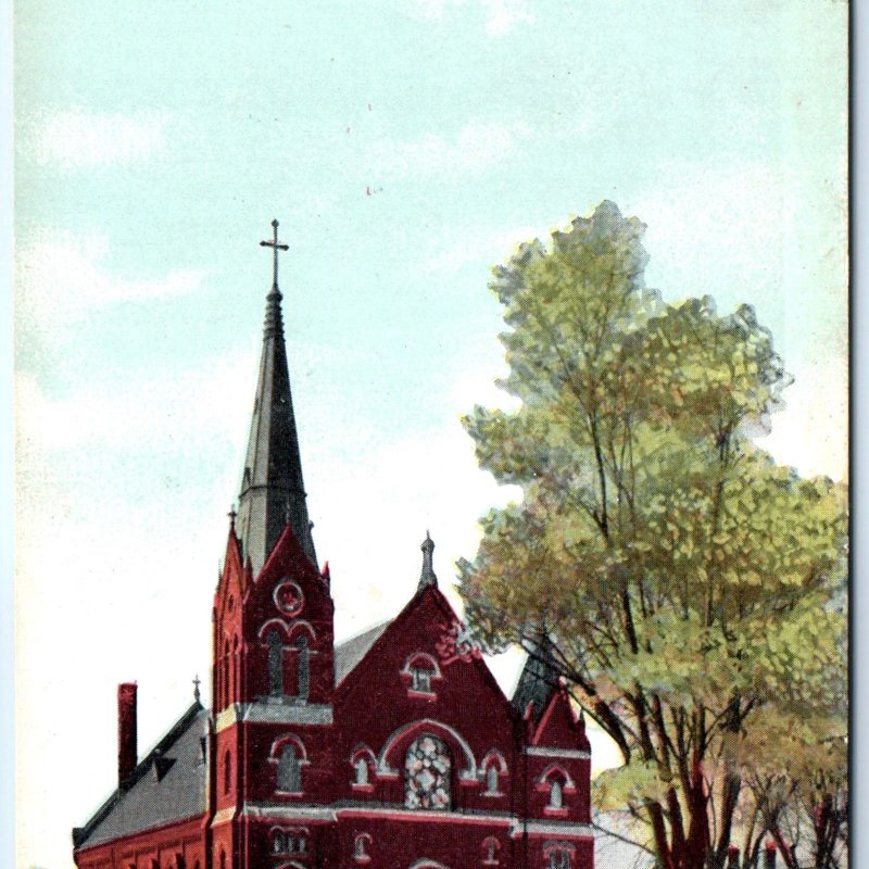 c1910s Waterloo, IA St. Joseph's Catholic Church Chapel Unposted Postcard A61