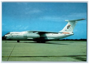 Iraq Postcard Iraqi Airways IL-76M YI-ALL Airplane c1950's Vintage Unposted