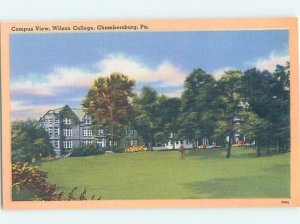 Pre-Chrome WILSON COLLEGE CAMPUS VIEW Chambersburg Pennsylvania PA AG7834@