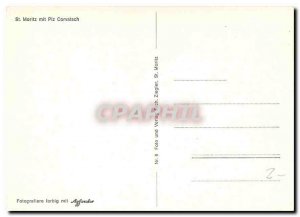 Modern Postcard St Moritz mit Piz Corvatsch