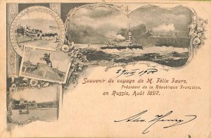 ac0715 -  VINTAGE   POSTCARD - RUSSIA - Visit of FRENCH Ambassador - 1900