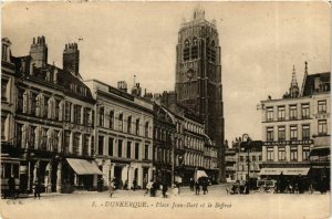 CPA Nord DUNKERQUE Place Jean-Bart Beffroi (983720)
