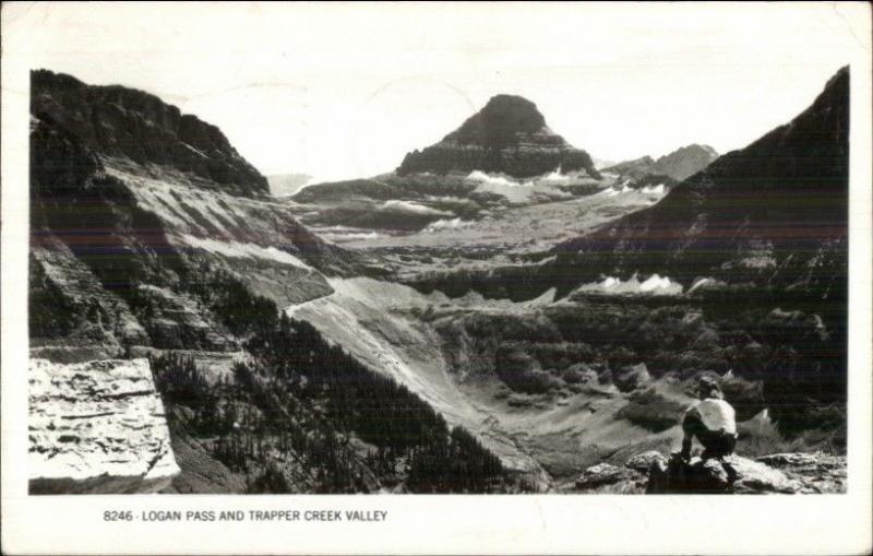 Ketchikan AK Cancel Logan Pass Trapper Creek Valley Real Photo Postcard