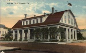 Orlando FL Elks Club c1910 Postcard