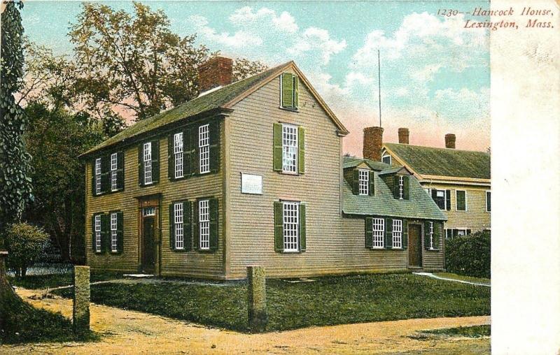 Lexington MassachusettsJohn Hancock House1905 Postcard