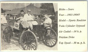 Felco Feed Advertising Postcard c1903-04 Sears Sports Roadster Auto Carriage A40