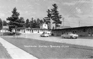 Bagley Minnesota Shamrock Motel Real Photo Antique Postcard K96307