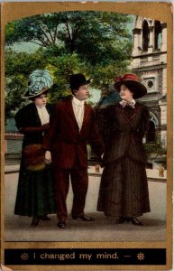 Romantic Couple I Changed My Mind 1910