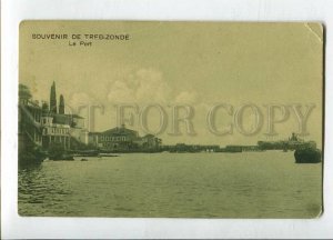 3144858 TURKEY Souvenir de TREBIZONDE Port Vintage postcard